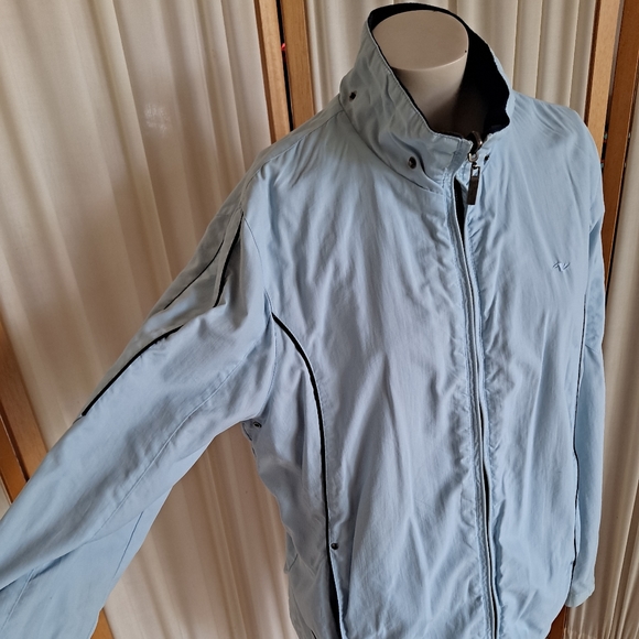 Reversible Blue Wind Breaker Jacket with Fleece inside - Picture 3 of 4